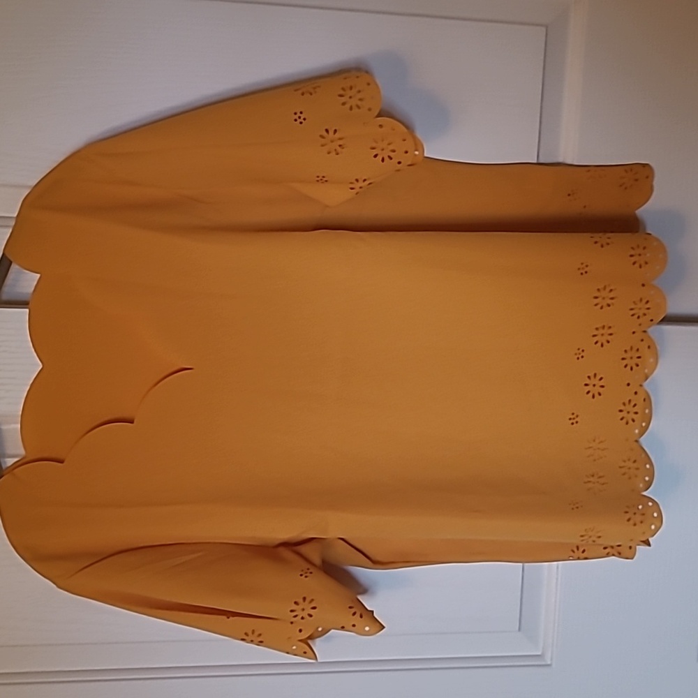 Laser cut Blouses 2X Shein Curve